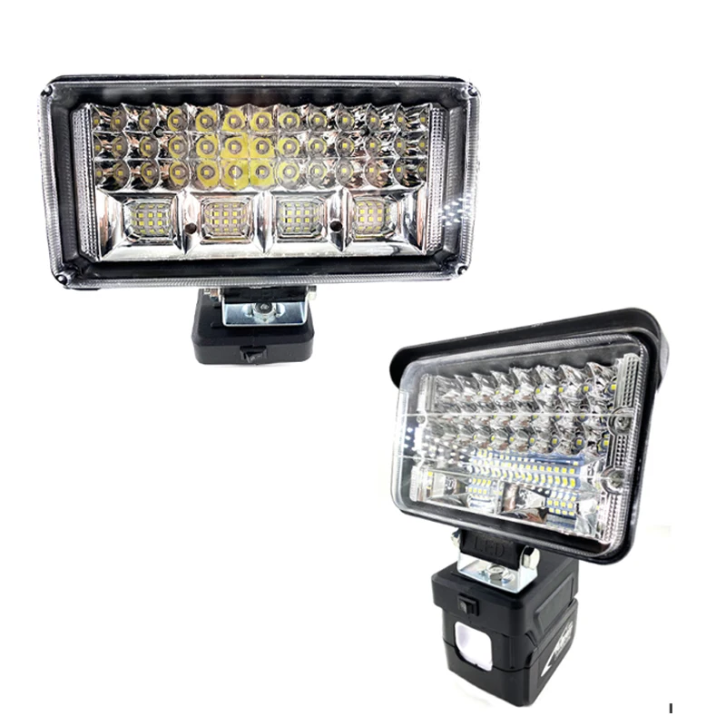 

7Inch LED Work Lights Flashlights Electric Torch Spotlight for Makita USB Power 14.4V 18V Li-ion Battery Adapter Emergency