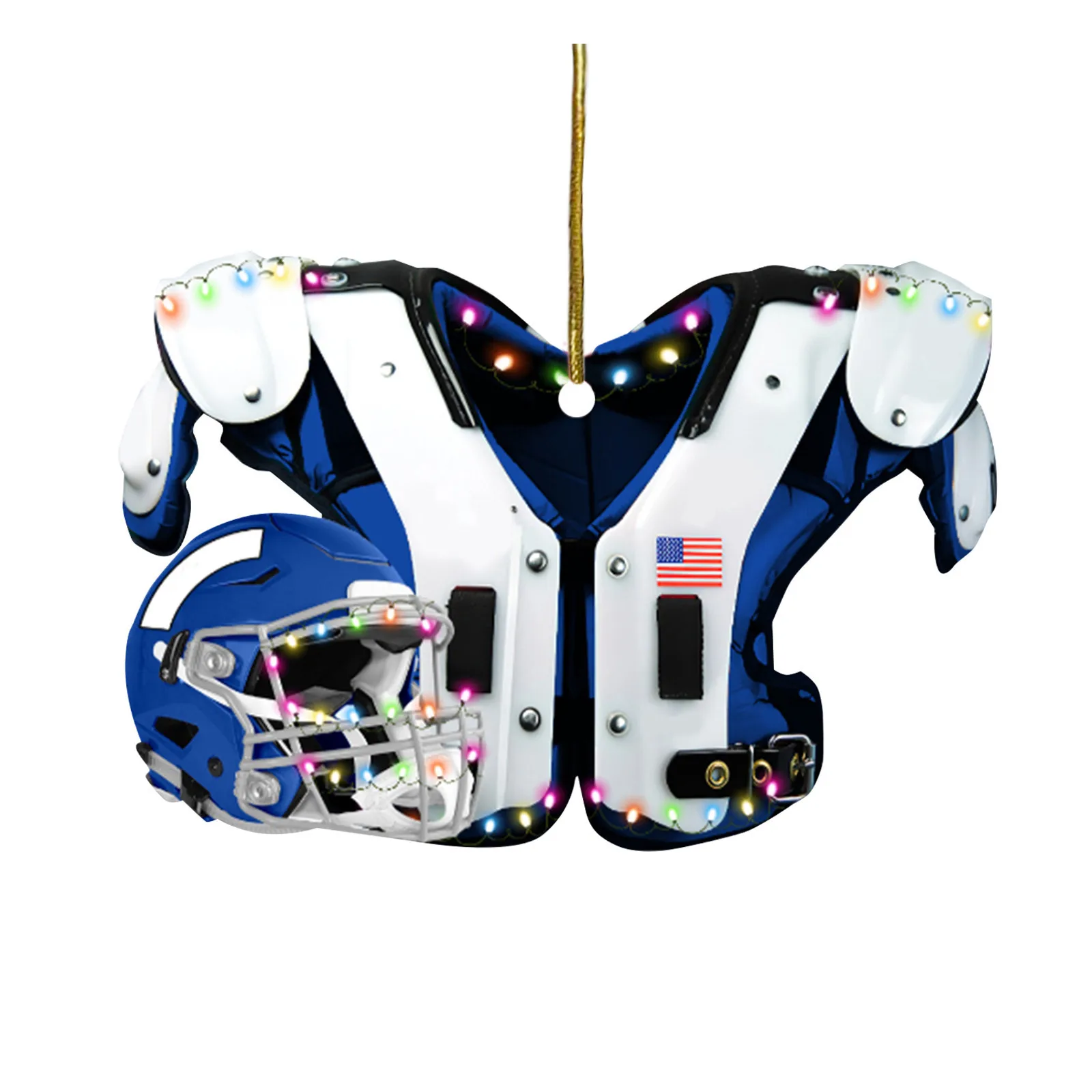 2022 New Collection Decor DIY American Football Shoulder Pads And Helmet Ornaments Home Decoration Pendant Crafts |