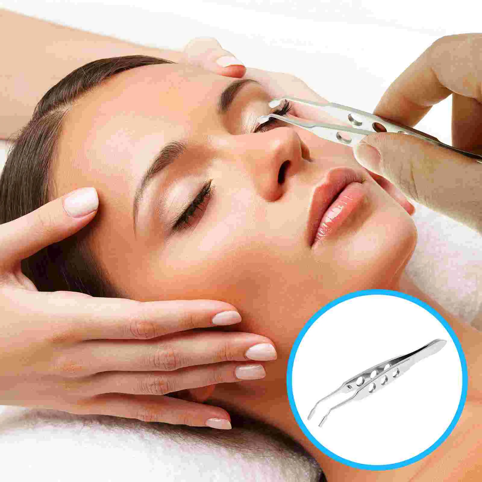 

Stainless Steel Arita Tauber Eyelid Compressor Forceps Tweezers Meibomian Gland Expressor