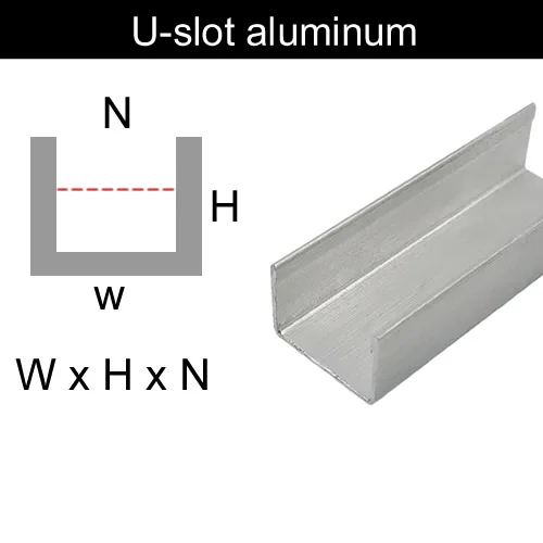 

Настраиваемое длина U-канальный алюминиевый профиль Внешняя ширина 50–140 направляющая рельса устойчивая к коррозии для украшения потолка