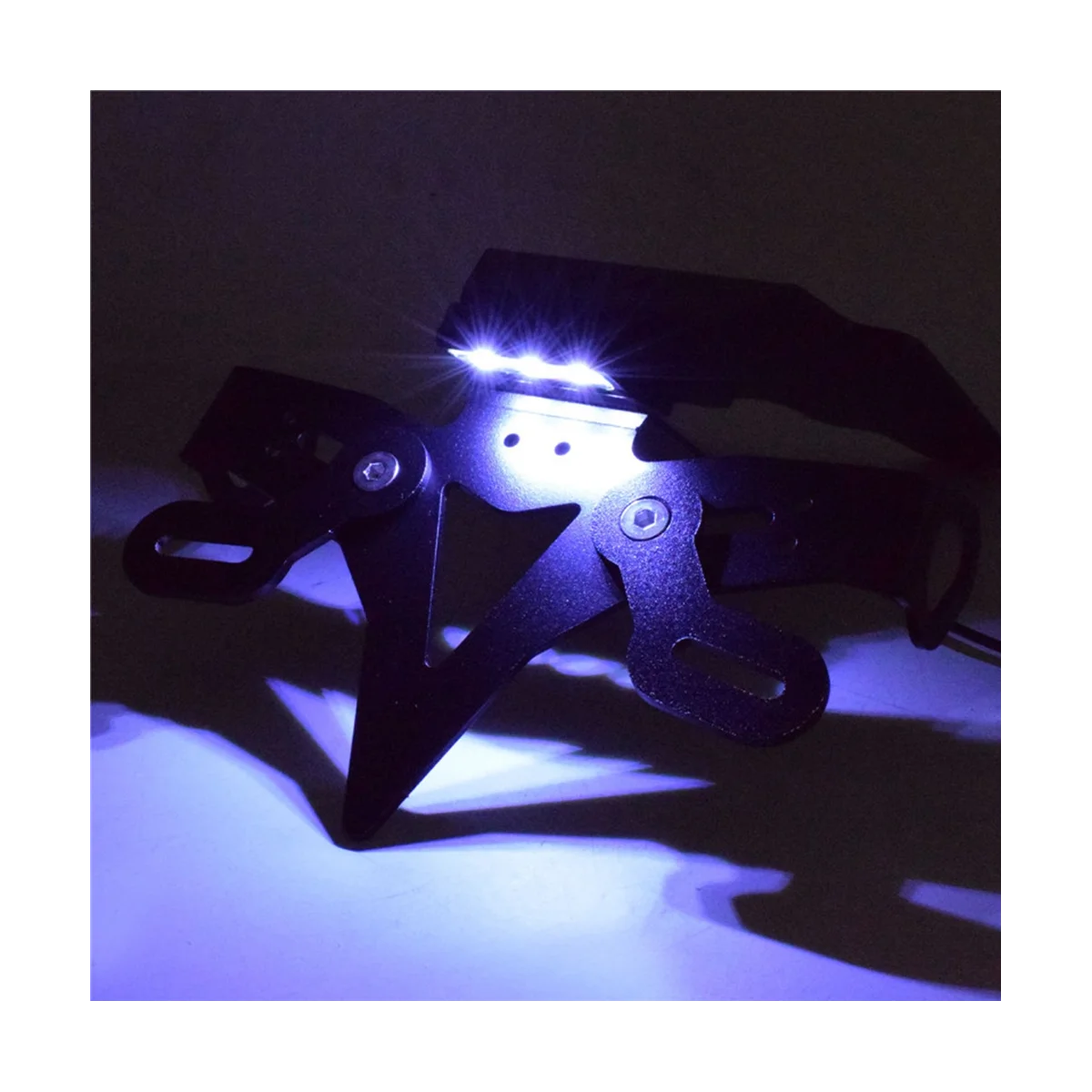 

License Plate Holder Bracket Kit for Yamaha Tenere 700 XTZ700 T7 2019 2020 2021 Tail Tidy Fender Eliminator+LED Light