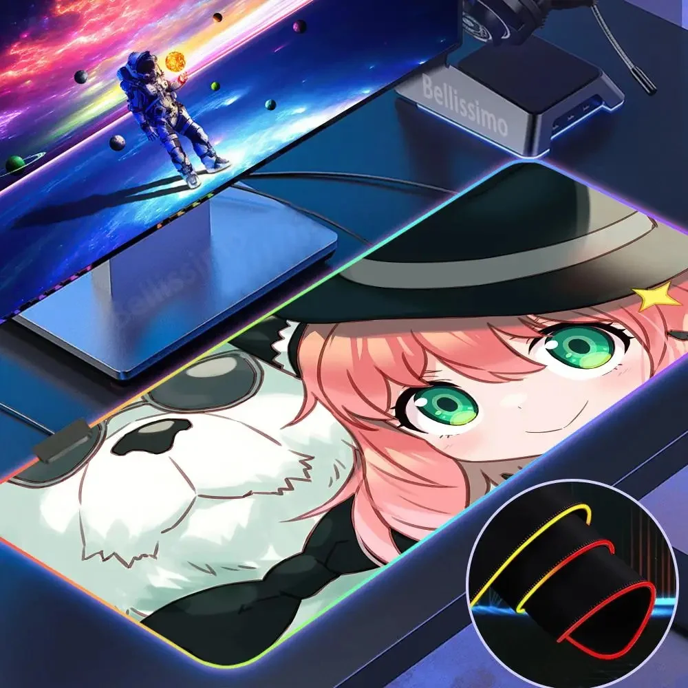 Коврик для мыши A_anya F_forger RGB компьютерный коврик любителей компьютерных игр в