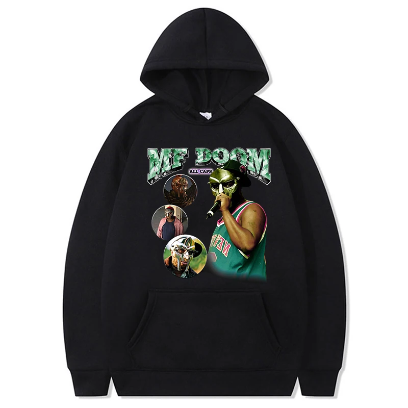 

2022 MF Doom Hoodie 100% Cotton For Men Hooded Pullover Novelty Tops Camisas Game Kawaii Pullover Long Sleeve Clothes Streetwear