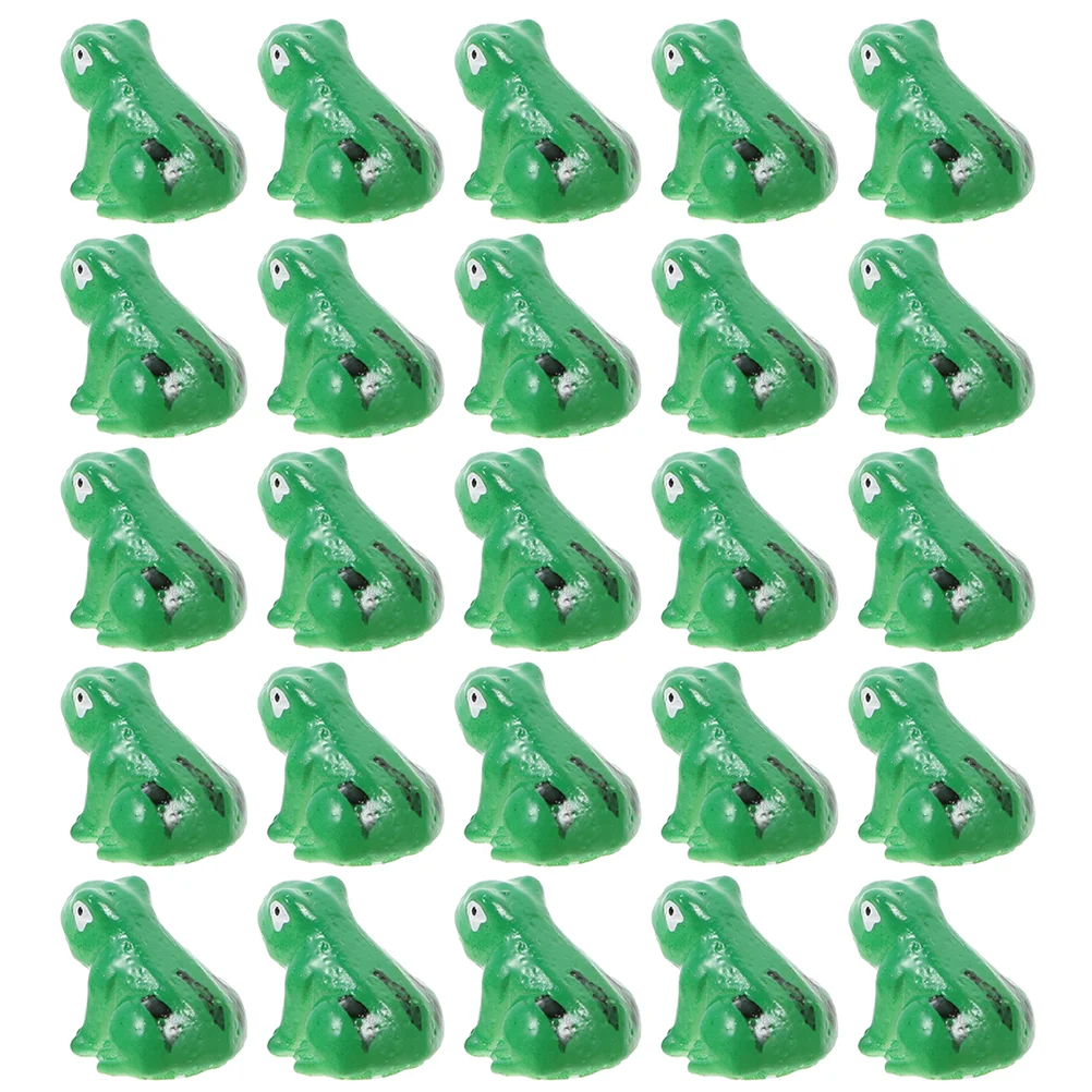 

25 Pcs Ornaments Frog Decor Animal Lovely Model Decorations Home Party Flowerpot