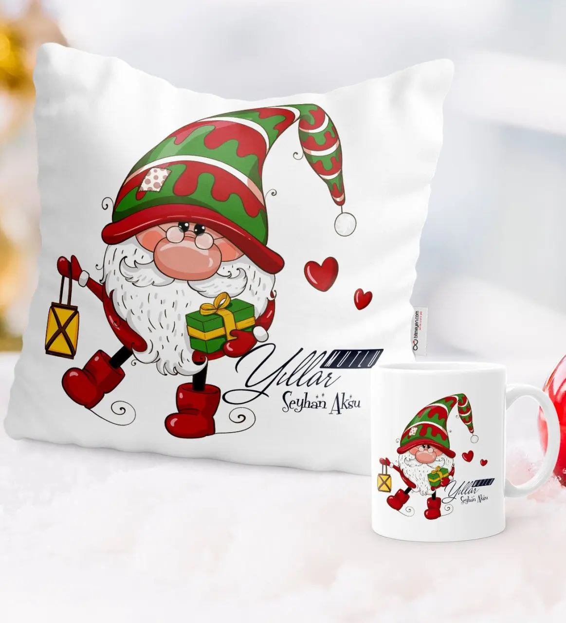 

Набор персонализированных подушек и кружек в стиле «С Днем Рождения»-14