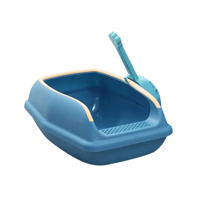 Heightening Anti-splashing Cats Litter Pan Prevent Sand Leakage Cat Litter Pan Cat Toilet Easy To Scoop And No