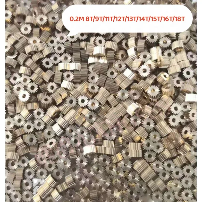 

10 шт./партия, медная Шестерня 0,2 M 8T/9T/11T/12T/13T/14T/15T/16T/18T