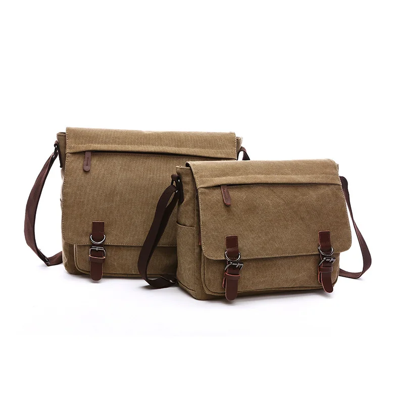 

Винтажная холщовая сумка-мессенджер для мужчин, брендовая деловая Повседневная дорожная сумочка на ремне для ноутбука, мужские сумки через плечо в стиле ретро