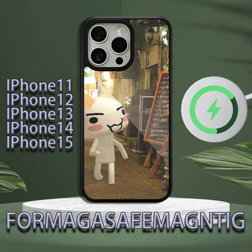 Милый телефонный чехол Lnoue toro для iPhone 11 12 13 14 15 Plus Pro Max магнитный беспроводной