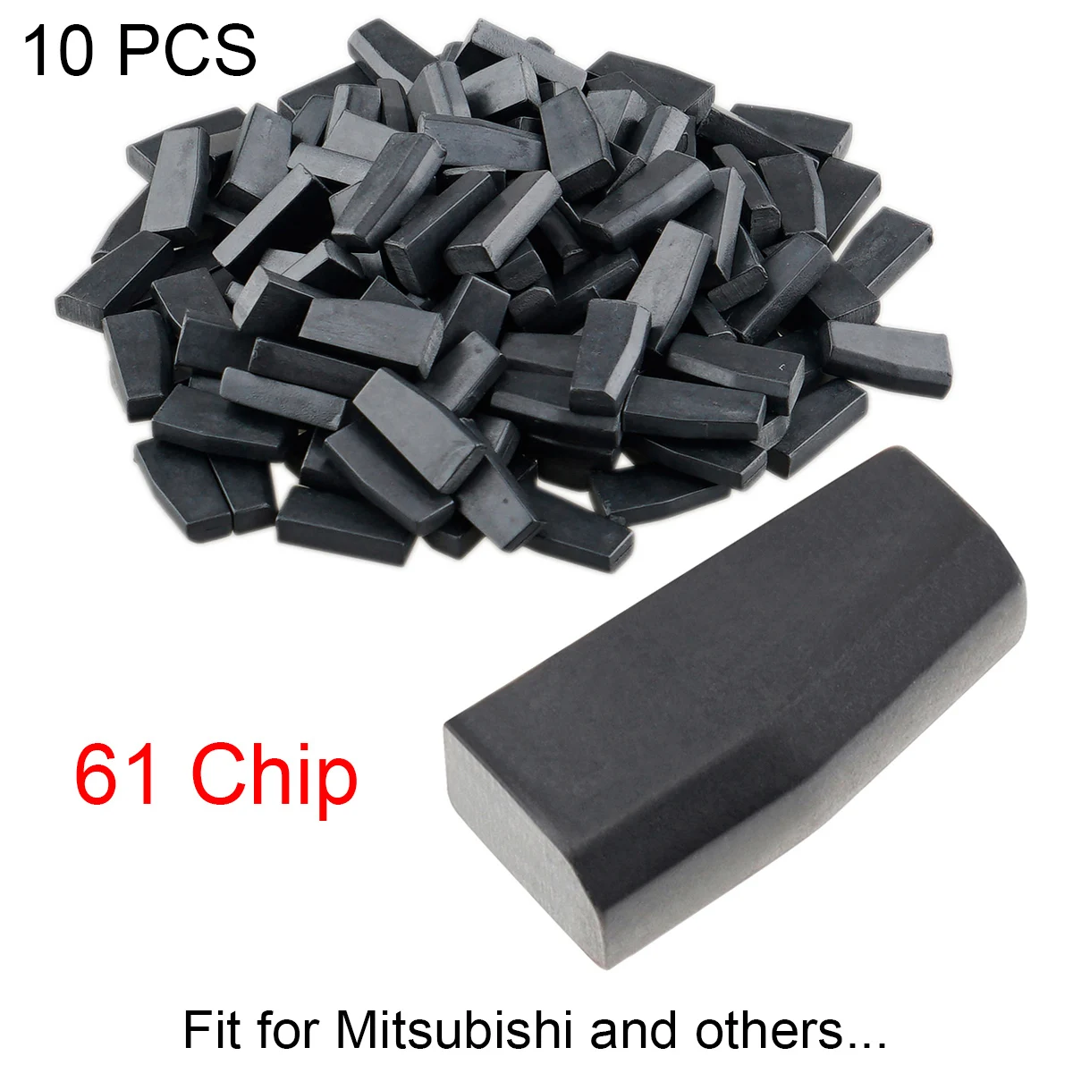 

10pcs Blank T19 ID61 4D61 Carbon Chip Car Key Transponder Chip for Mitsubishi Lancer Outlander L200 Shogun Pajero Montero , etc