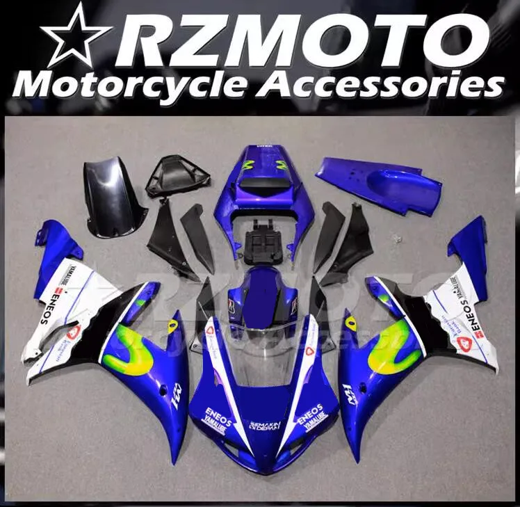 

Injection New ABS Motorcycle Whole Fairings Kit Fit For YAMAHA YZF- R1 2002 2003 02 03 Bodywork Set Cool Blue