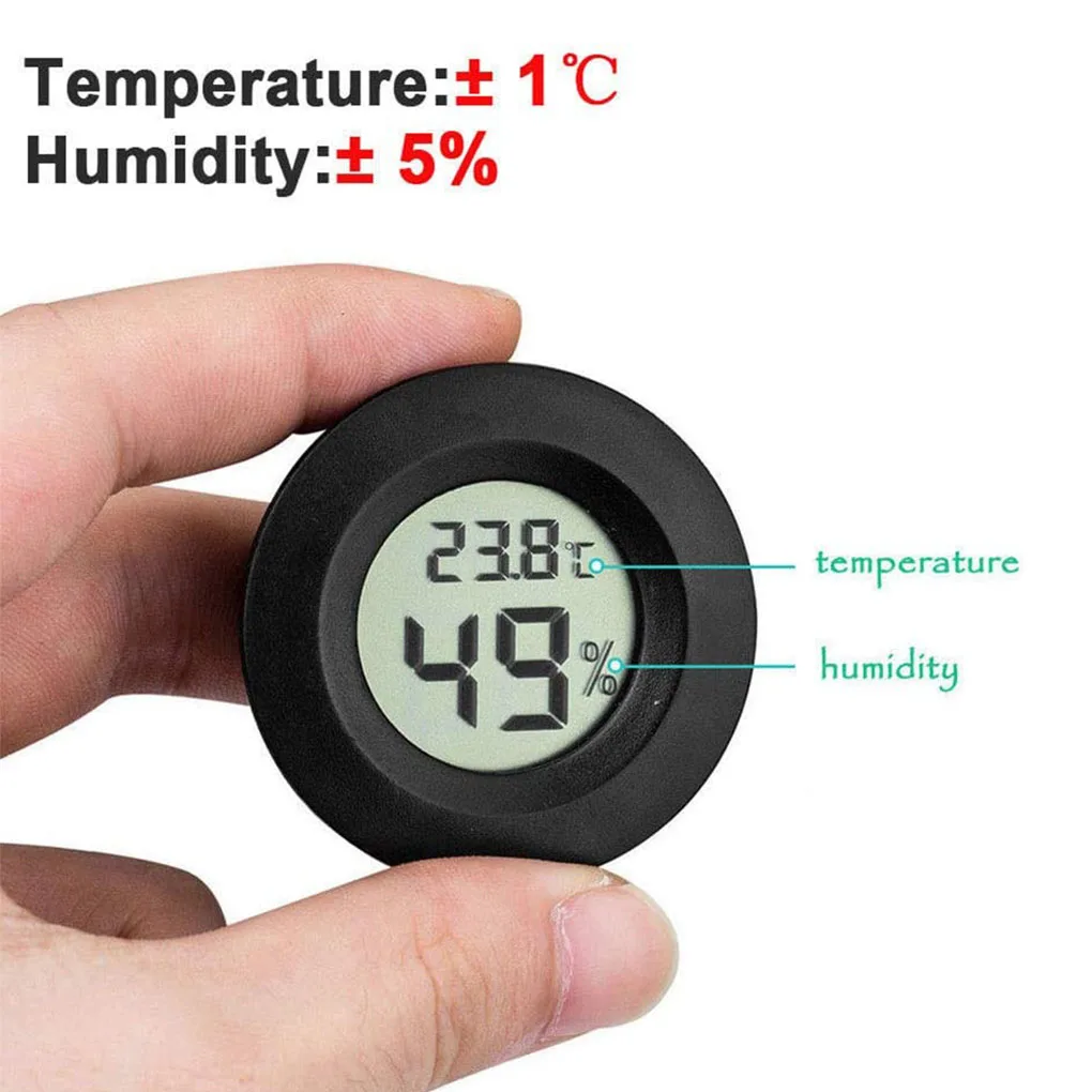 

High Accurately Digital Thermometer Hygrometer Meter For Reptile Turtle Terrarium Aquarium Tank Accessories Temperature Humidity