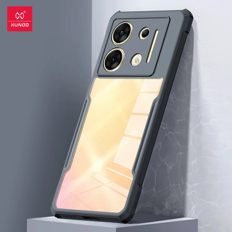 

Xundd For Infinix Zero 30 5G Case Airbag Shockproof Shell PC+TPU Camera Full Protection Transparent Back Cover For Zero 30 5G