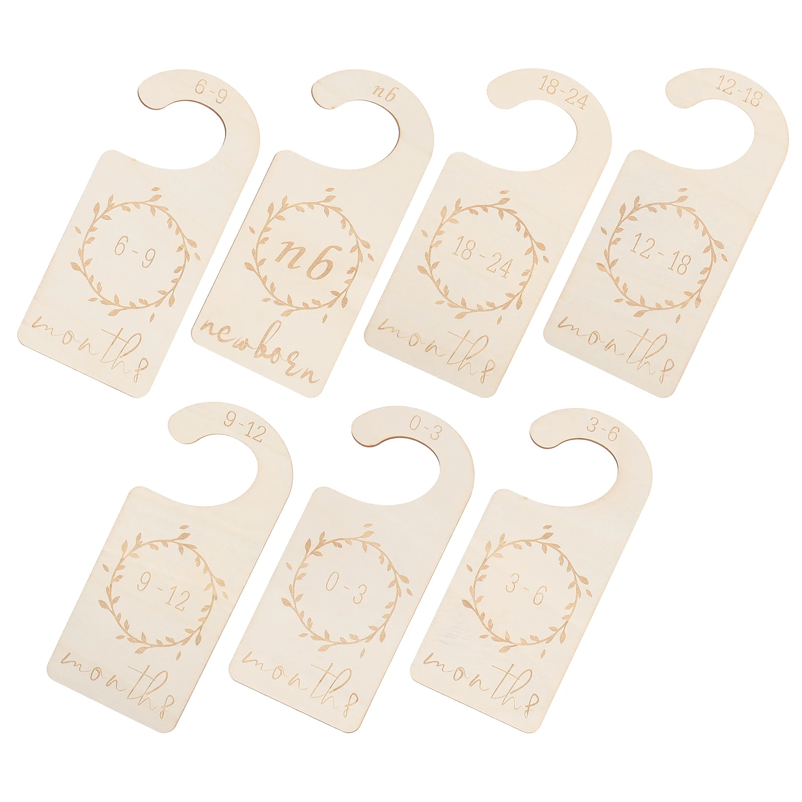 

7Pcs Wood Baby Clothing Divider Baby Closet Organizer Newborn Clothes Dividers Infant Supply