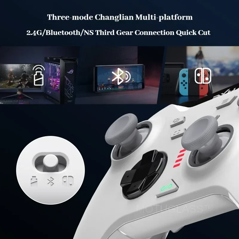 Беспроводной игровой контроллер 2 4G Bluetooth джойстик с эффектом Холла для Nintendo Switch PC