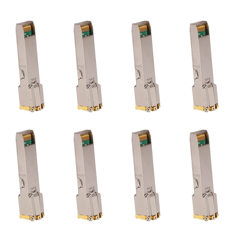 

8X SFP Module RJ45 Switch Gbic 10/100/1000 Connector SFP Copper RJ45 SFP Module Gigabit Ethernet Port