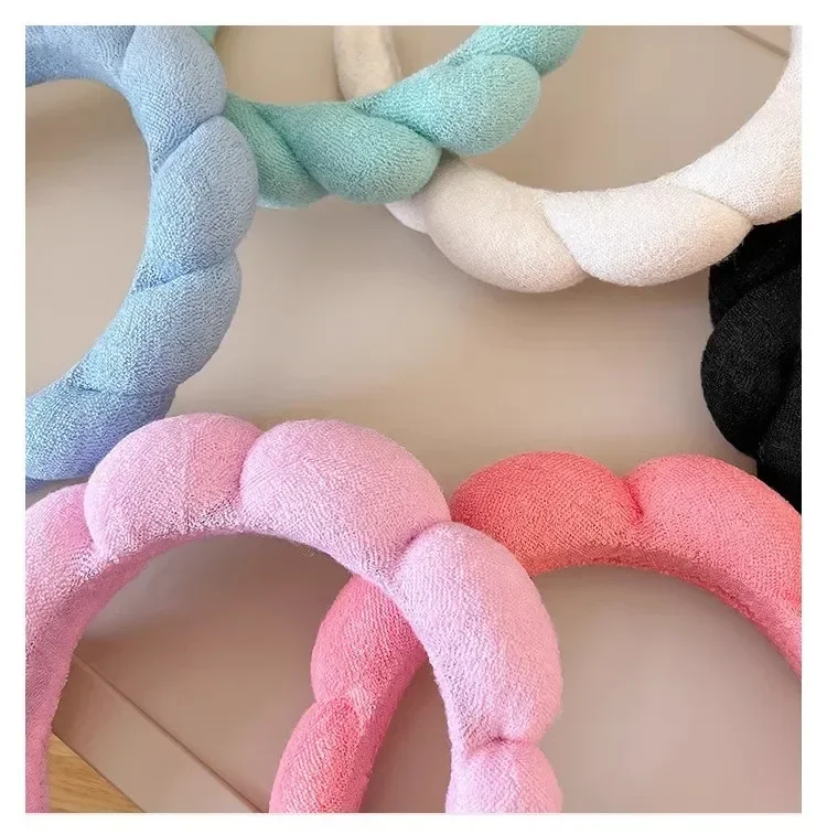 Модная повязка на голову с губкой для женщин и девочек пышная волос пузырьковая в