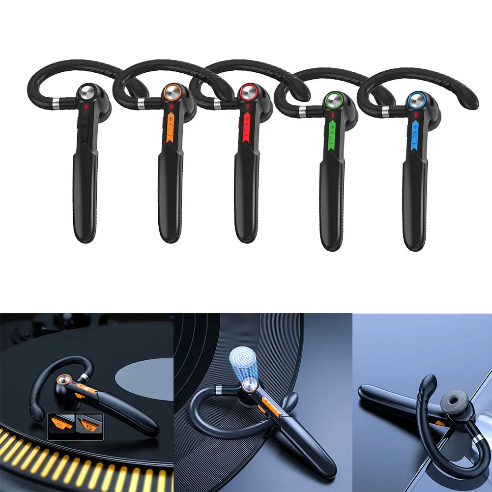 

ME-100 Bluetooth 5.0 Headset Single Business Wireless Touch Control Earphone Earbuds Sports Headphones For All Smart Phone
