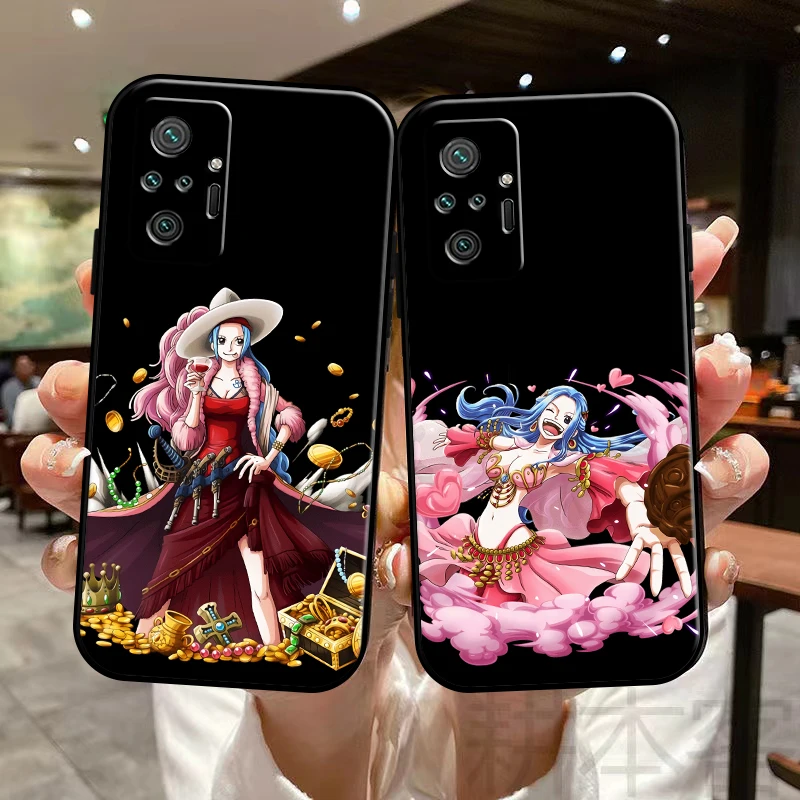 

ONE PIECE Anime Phone Case For Xiaomi Redmi Note 9T 9S 9 Pro Max 10 10X 10 Pro Max 10T 10S 5G Carcasa Black Silicone Cover