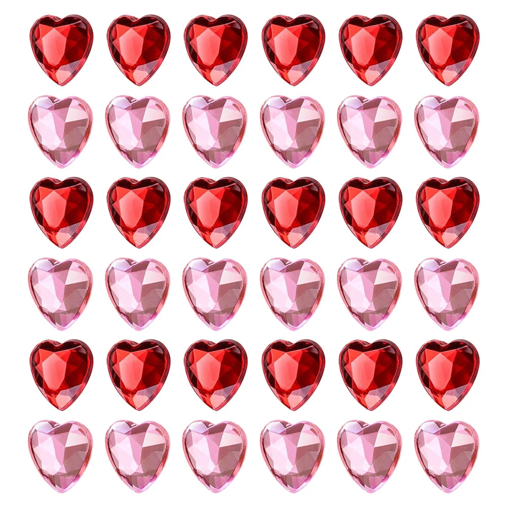 

Heart Valentines Vase Filler Table Confettidayred Hearts Scatter Wedding Jewelrybeads Decorative Props Party Decor Rhinestones