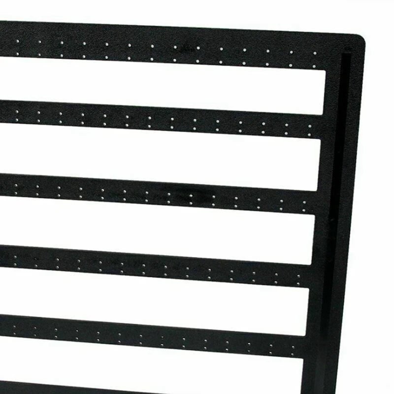 3X Simple 240 Holes Jewelry Organizer Stand Black Plastic Earring Holder Fashion Earrings Display Rack Jewelry Rack