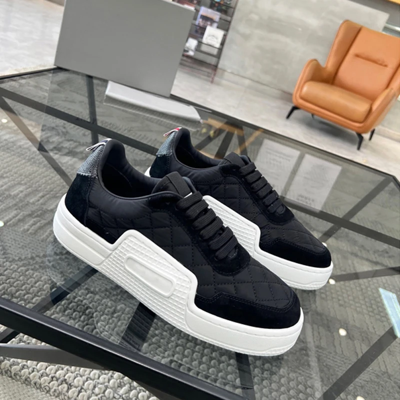 

TB THOM Black Shoes Luxury Brand Causal All-match Skateboard Shoes Outdoor Basic Comfortable Walking Men Women Board Shoes