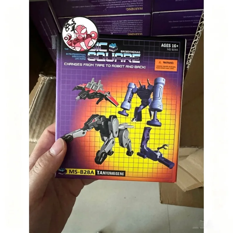 Фото Игрушка MS TOYS Magic Square Decepticon Soundwave Spy Patrol Mini Cassette Tapes Team MS B28A, трансформируемая фигурка, модель, подарок №5