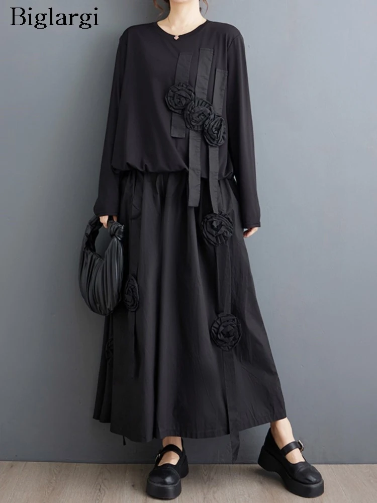 Женский повседневный комплект из 2 предметов блузка свободного кроя с оборками и