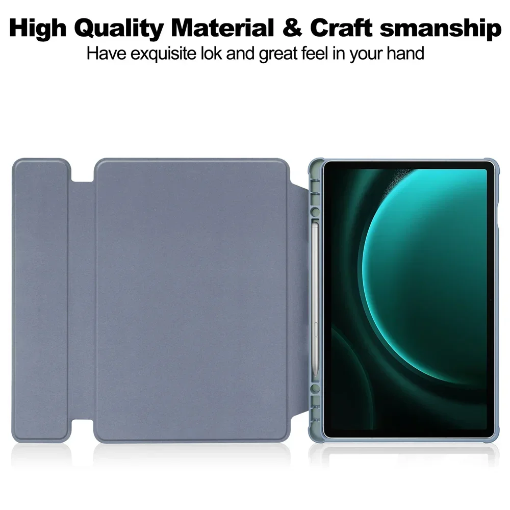 Чехол для Samsung Galaxy Tab S9 FE Plus 2023 чехол планшета откидная подставка клавиатуры с