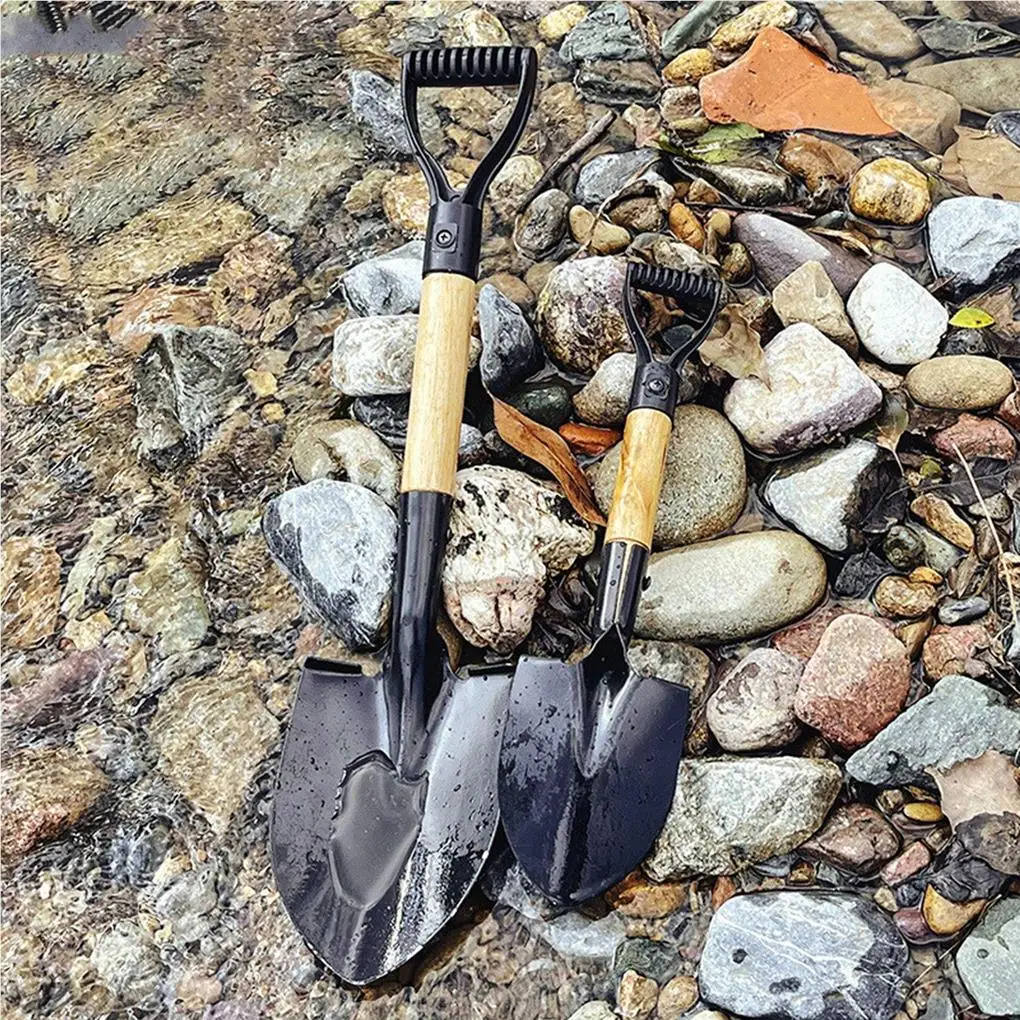

Лопата для копания из марганцевой стали, лопаты с антискользящим покрытием, детский шпатель, нержавеющий садовый шпатель, большая пляжная лопатка с покрытием