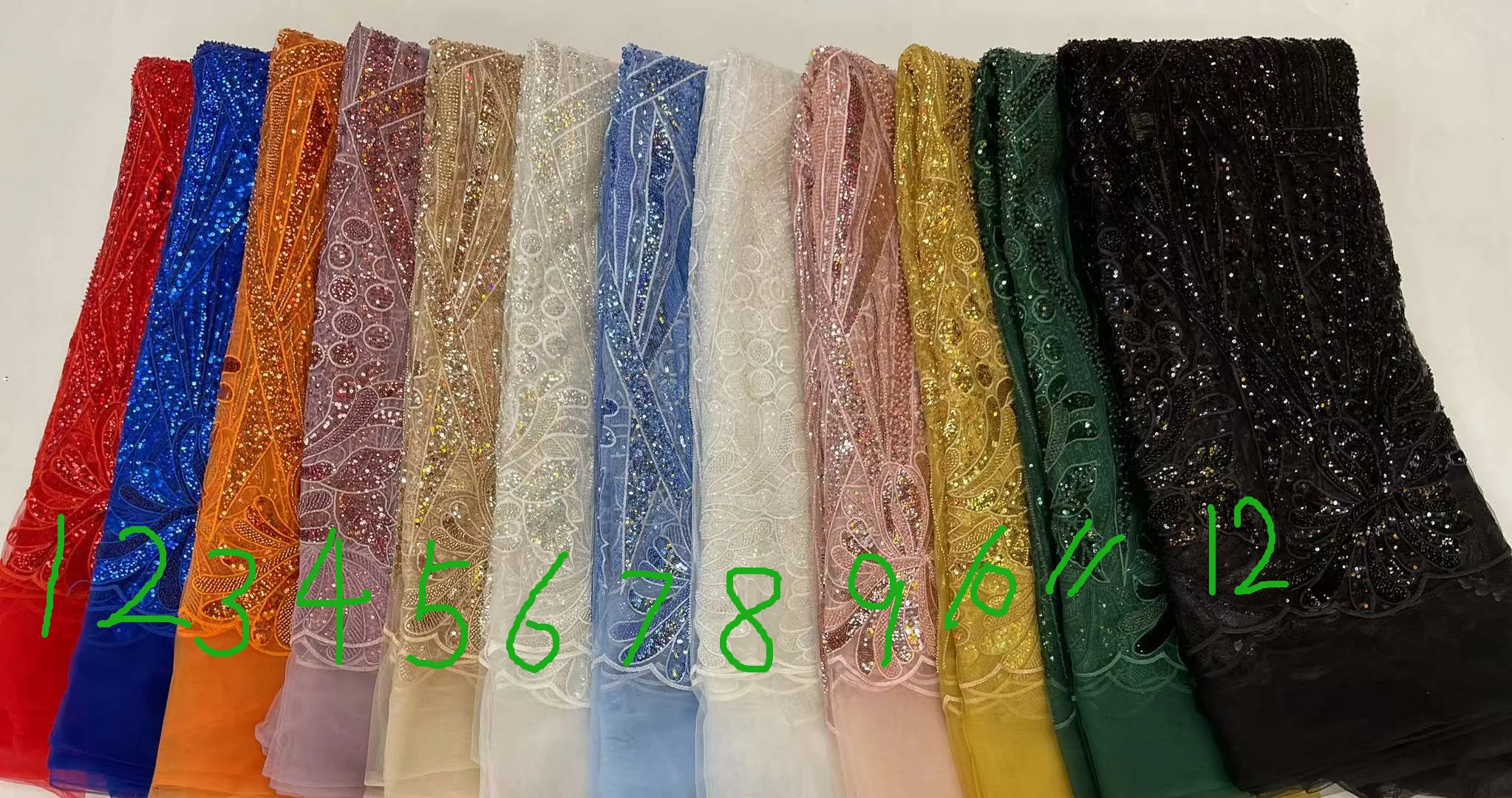 Белый красивый африканский материал с бисером французская вышитая Тюлевая сетка