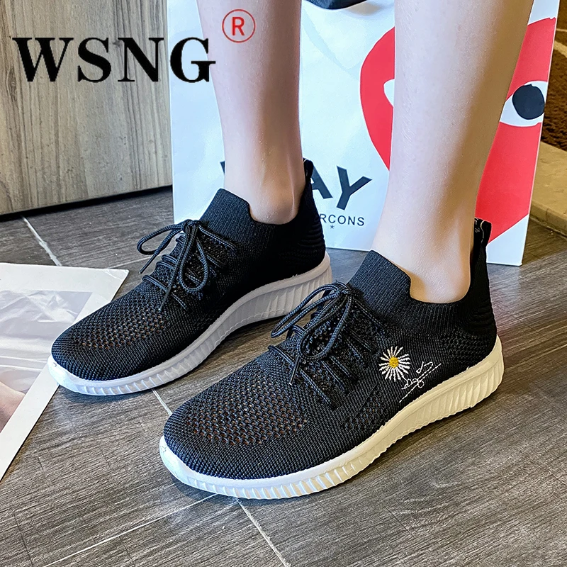 

New Summer Women's Sneakers Mesh Lightweight Breathable Ladies Running Shoes Flat Casual Women's Sneakers Walking Shoes