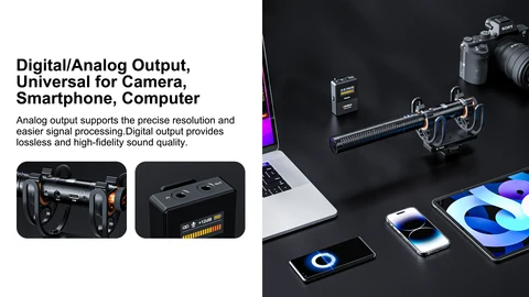 Comica VM30 2.4G беспроводной микрофон суперкардиоидный конденсаторный микрофон-пушка для цифровой зеркальной камеры смартфона ПК прямой трансляции видео