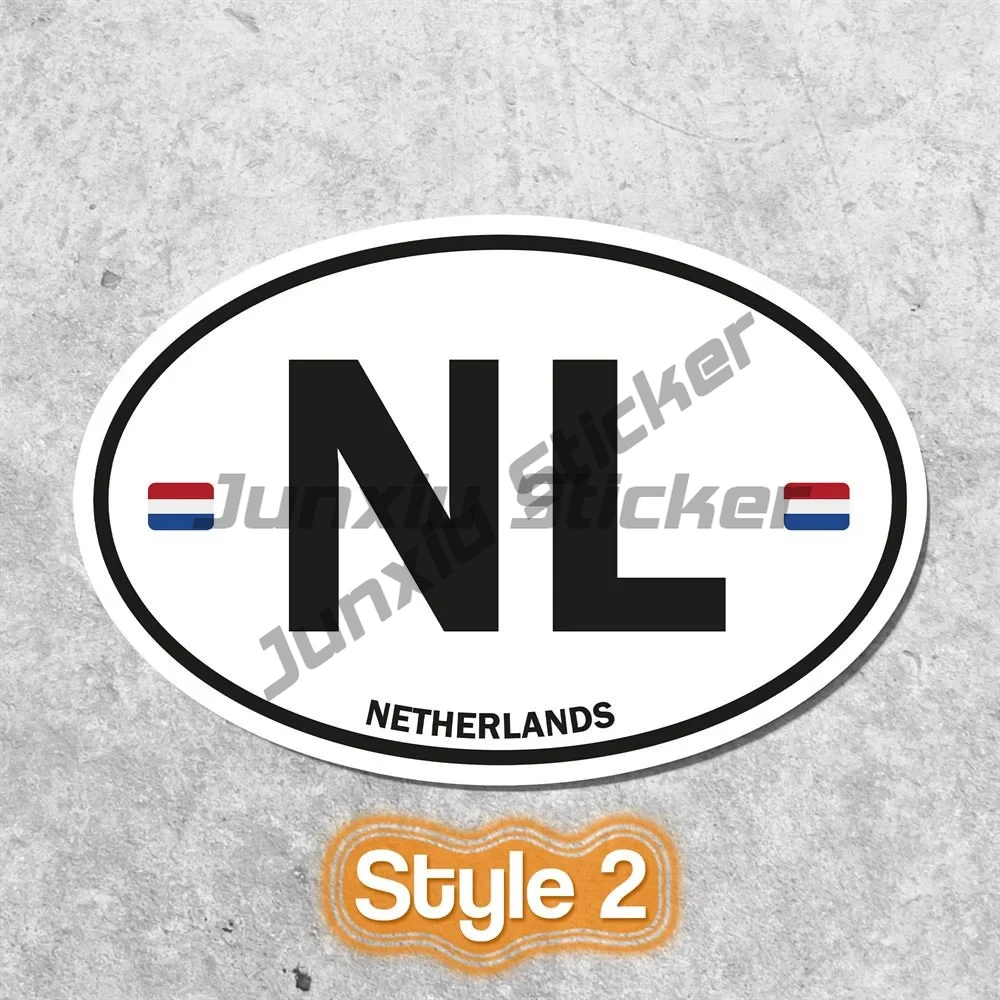 Флаг 20.00ingen Leiden Нидерланды Стикер Antilles Овальный код страна AN NL Виниловые