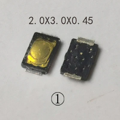 50 шт., упаковка катушек, 2x3 мм, супер крошечная мгновенная кнопка, 12 В, тактильная кнопка сброса, переключатель, 4-контактный SMD экран телефона, игрушка