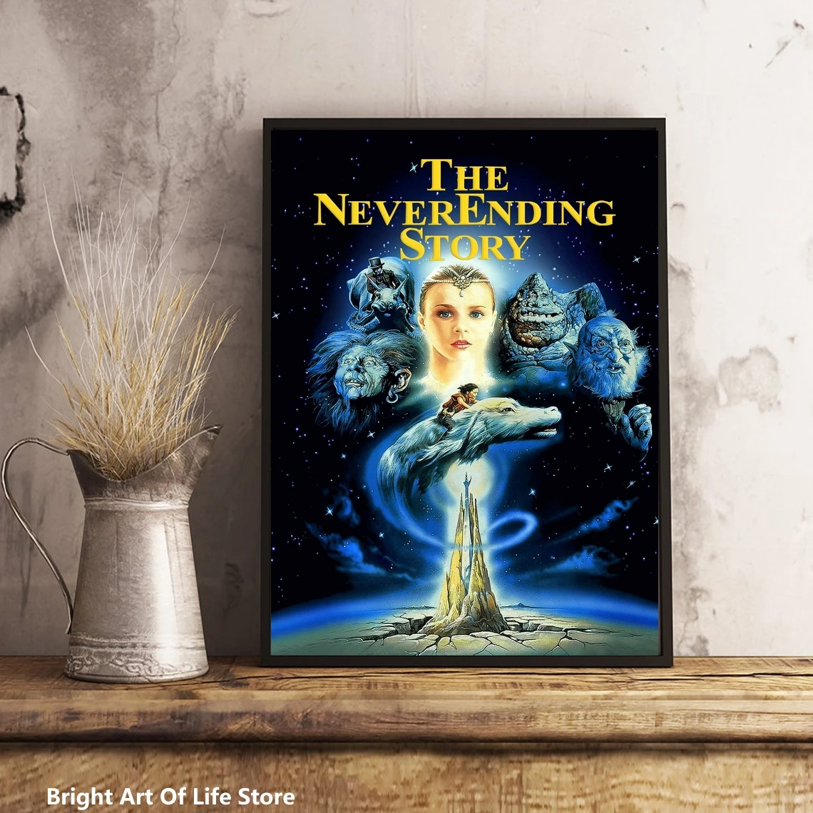 Постер фильма неистовая история (1984) Обложка со звездами фотопечать на холсте