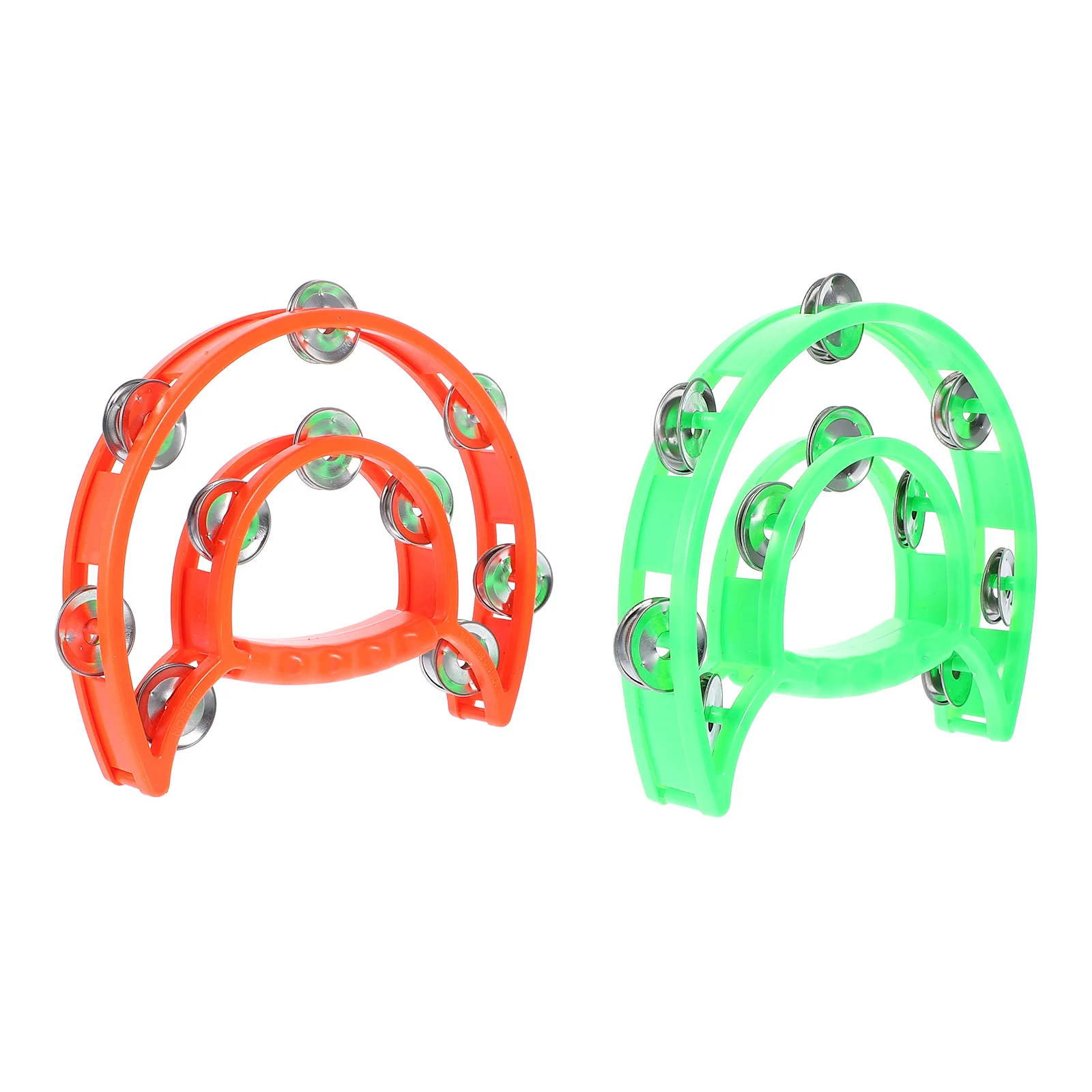 

2Pcs Creative Children Handbell Toys Festival Party Hand Bell Props Random Color