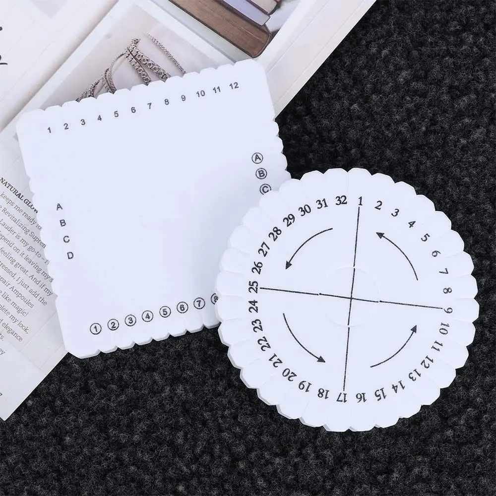 

2Pcs/Set DIY Simple Round Braided Plate Convenient Useful Durable Handmade Tool Portable Small Bracelet Weaving Accessories