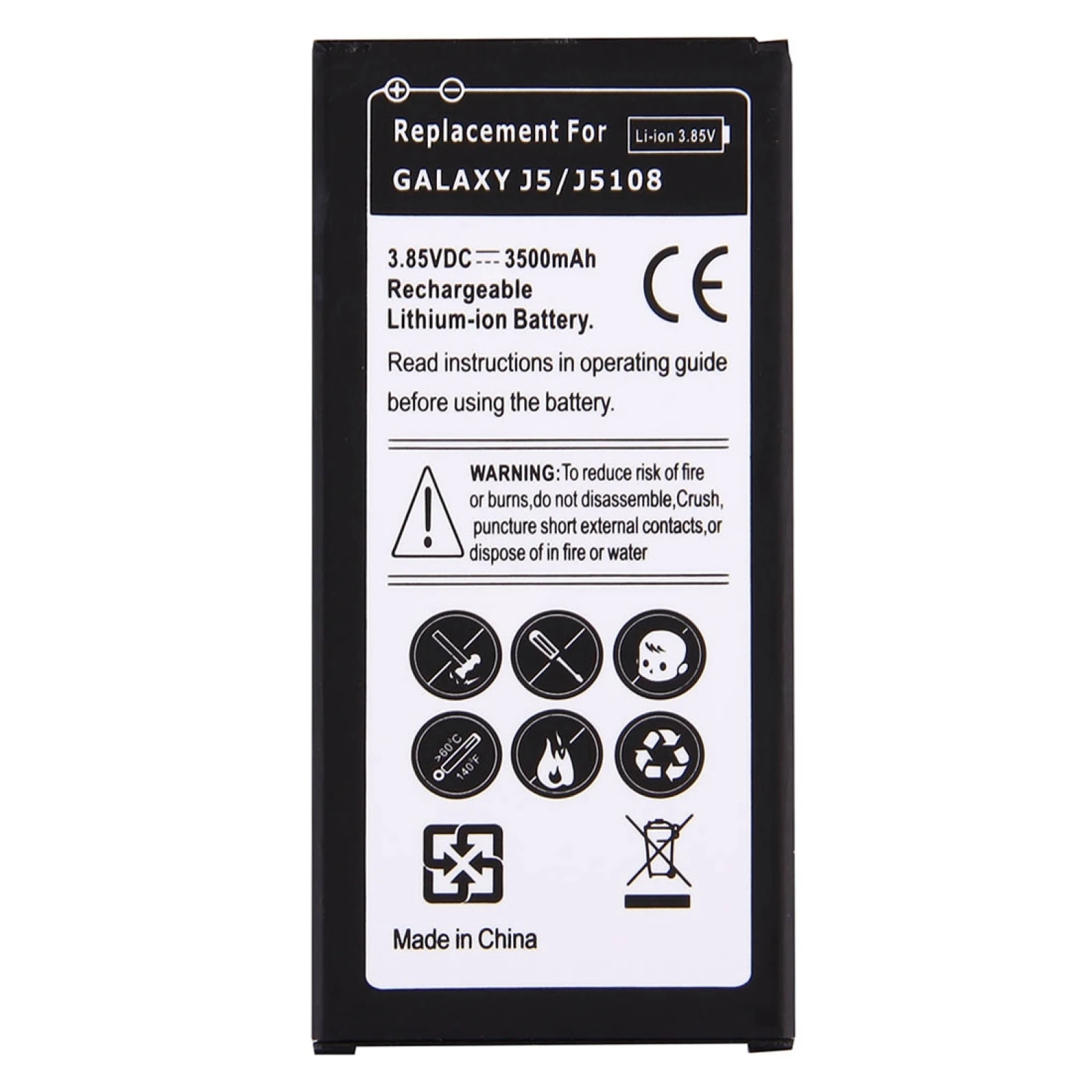

For Galaxy J5 (2016) / J510 3500mAh Rechargeable Li-ion Battery