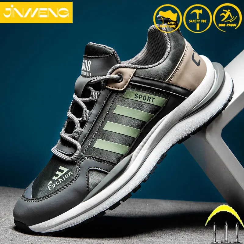 

New Men's Ladies Fashion Trend Sports Breathable Protection Indestructible Anti-Puncture Anti-Slip Work Safety Shoes