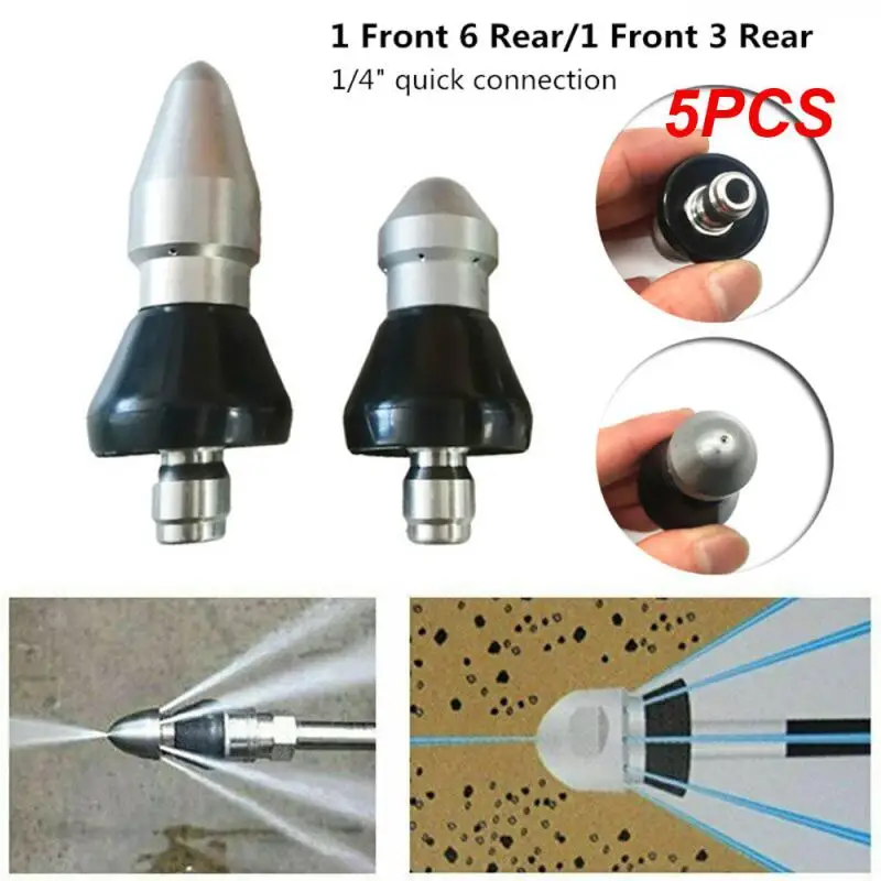 

5PCS Brand New And High Quality High Pressure Pipe Unclogging Cleaning Nozzle Cleaner Sewer Cleaning Jet Nozzle