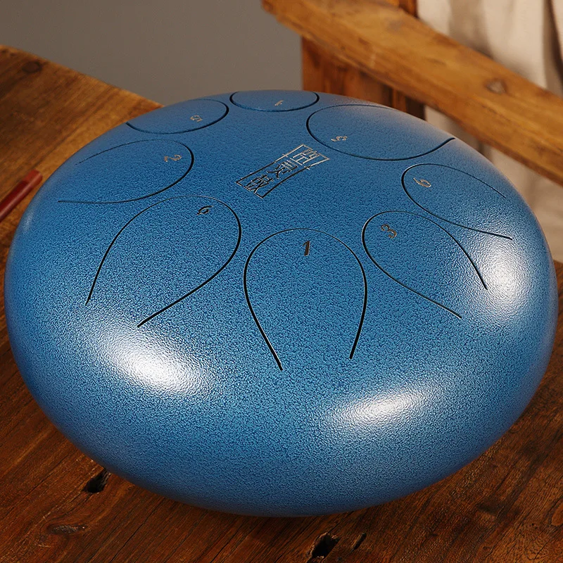 

12 inch 8 tone suitable beginners made in China optional colors material steel professional packing steel tongue drum