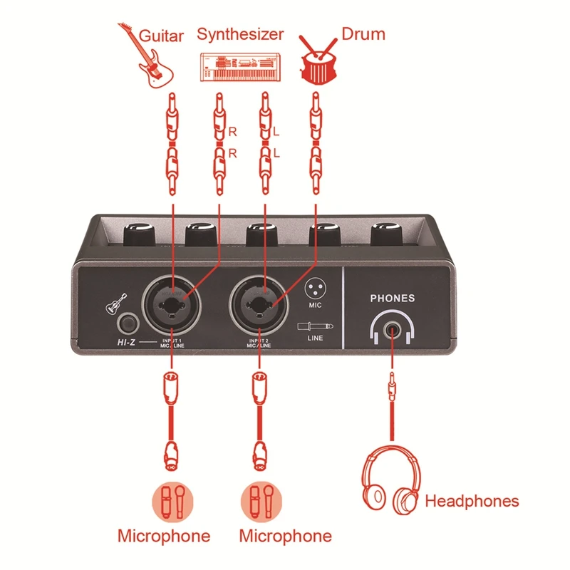 Звуковая карта с микрофоном и функцией записи звука