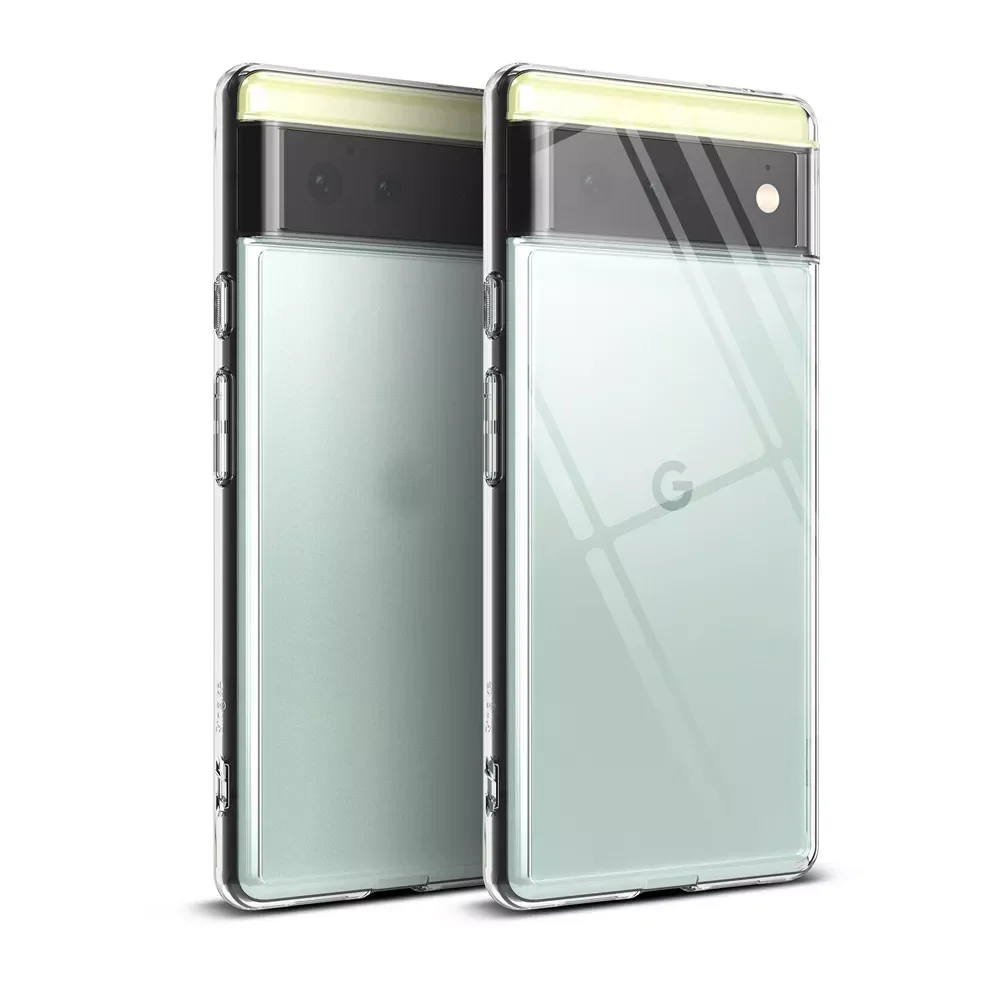 

Ringke Fusion Designed for Google Pixel 6 case Soft Tpu Frame and Transparent Hard Back Hybrid Cover