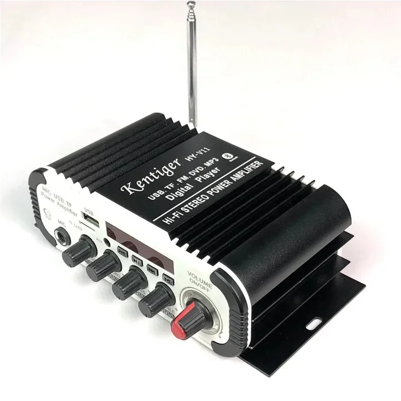 HY-V11 Bluetooth Power Amplifier Karaoke Microphone USB Memory Card Insertion High Fidelity High-Power