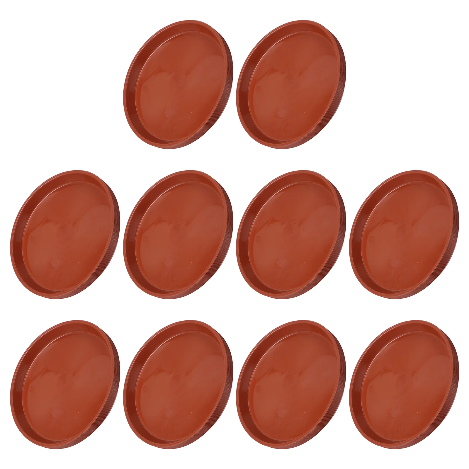 

10 Pcs Ceramic Outdoor Planters Pots Tray Small Plastic Plants Container