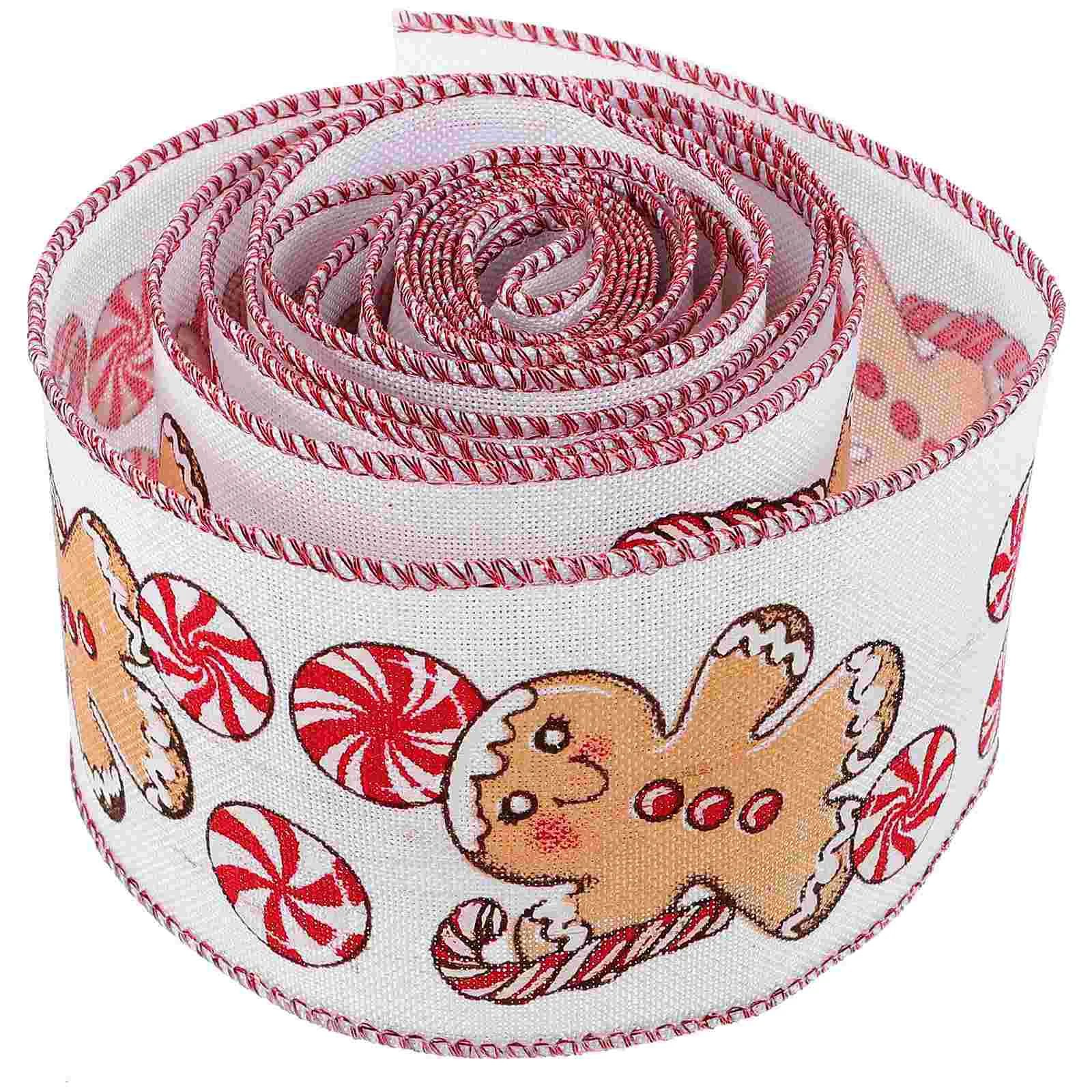 

1 Roll of Wired Christmas Ribbon Christmas Tree Decor Ribbon Gift Wrapping Ribbon