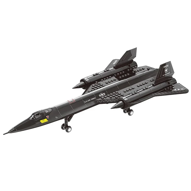 

1.New SR-71 Blackbird Reconnaissance Aircraft Building Blocks Weapon Bricks Construction Block Toys Children Boy Gift