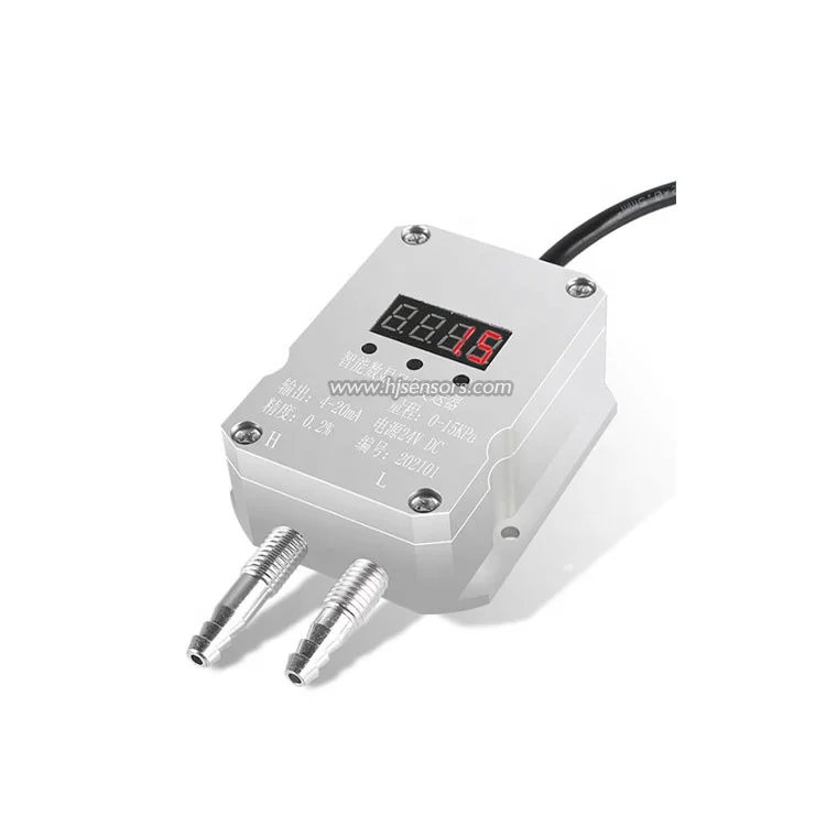 

HYB1800 Differential Pressure sensor 4-20ma 0-5VDC RS485 Duct Gas Differential Pressure Sensor Transmitter