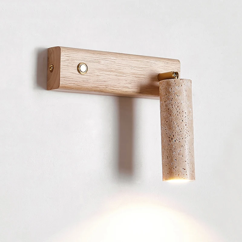 Ваби-Саби ветровой настенный светильник для кровати вращающийся чтения спальни